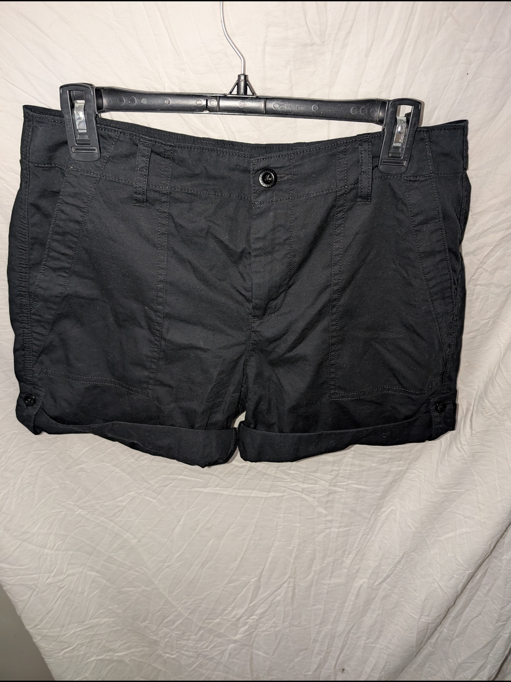 Ralph Lauren Black Rolled-Hem Women's Shorts